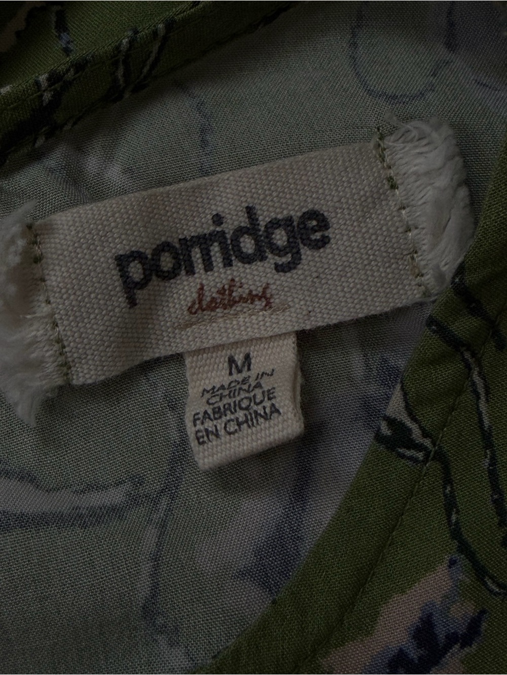 Anthropologie Porridge Lausanne Floral Green Midi Dress Size Medium - Picture 3 of 11